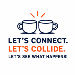Connect + Collide professional networking campaign logo by Killer Consulting